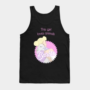 This Barbie loves animals Tank Top